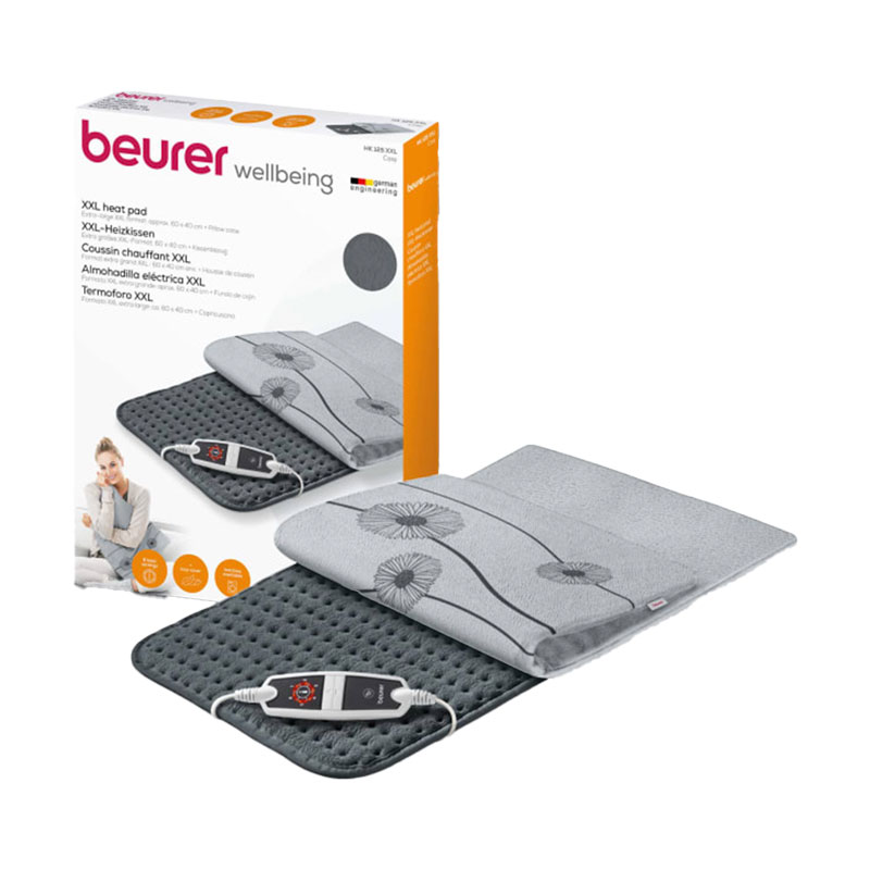 Beurer HK125 XXL Cosy Heat Pad in Grey Health and Care
