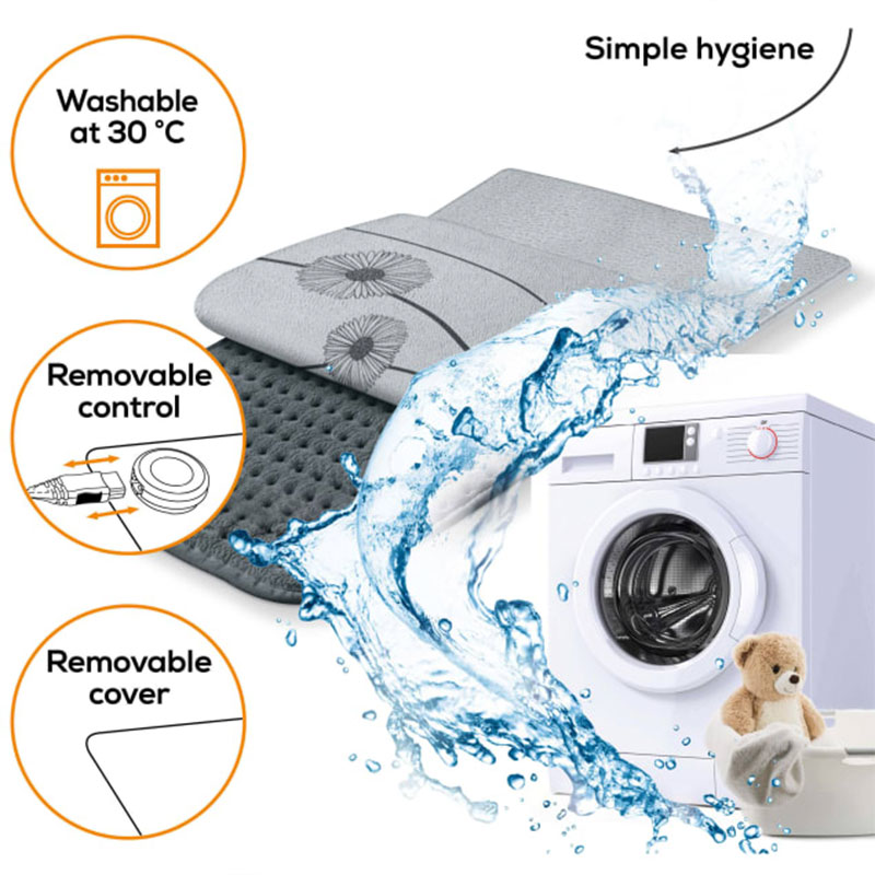 Beurer HK125 XXL Cosy Heat Pad in Grey Health and Care