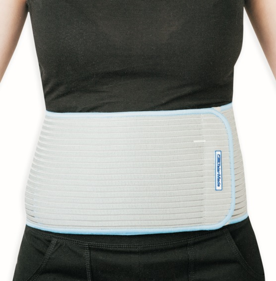 Wearing your Abdominal Binder Support over a t-shirt or vest prevents irritation Abdominal Binder