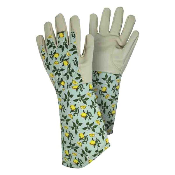Rigger Gloves Briars Ladies Gardening Gloves Briers Lemon Gauntlet