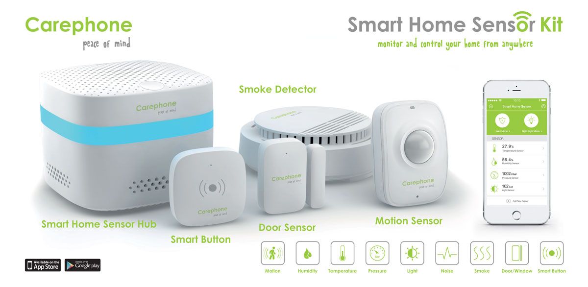 Carephone Smart Home Sensor Kit Health and Care