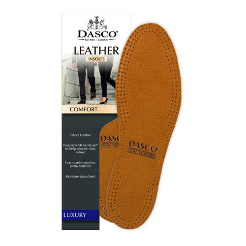 Dasco Men's Textured Leather Insoles 