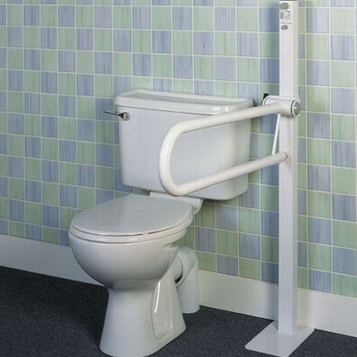 Homecraft Devon Floor Mounted Folding Rail Health and Care