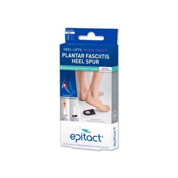 Epitact Heel Lifts for Plantar Fasciitis and Heel Spurs (Pair)