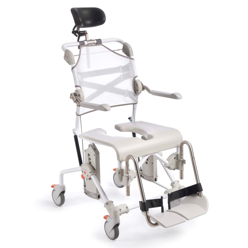 Etac Swift Mobil Tilt-2 Shower Commode Chair with Pan Holder