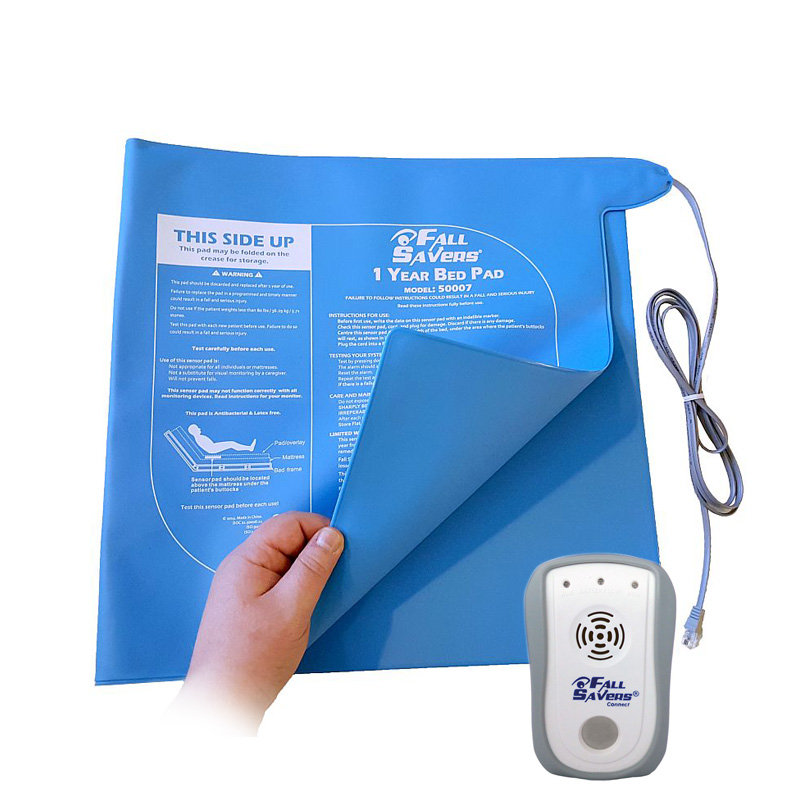 Fall Sensor Pads Fall Savers Connect Monitor Fall Alert System with Bed Sensor Pad ...