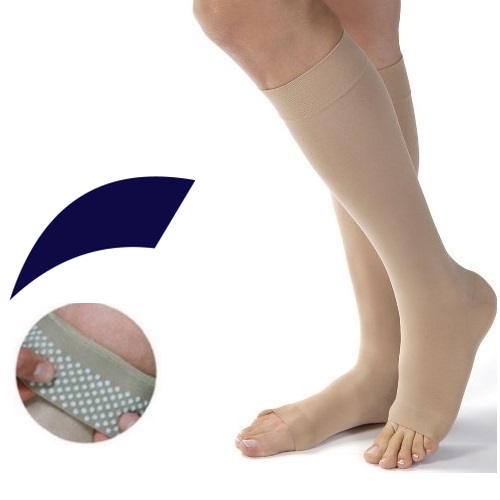 JOBST Opaque Compression Class 2 (23 32mmHg) Knee High Navy Open Toe