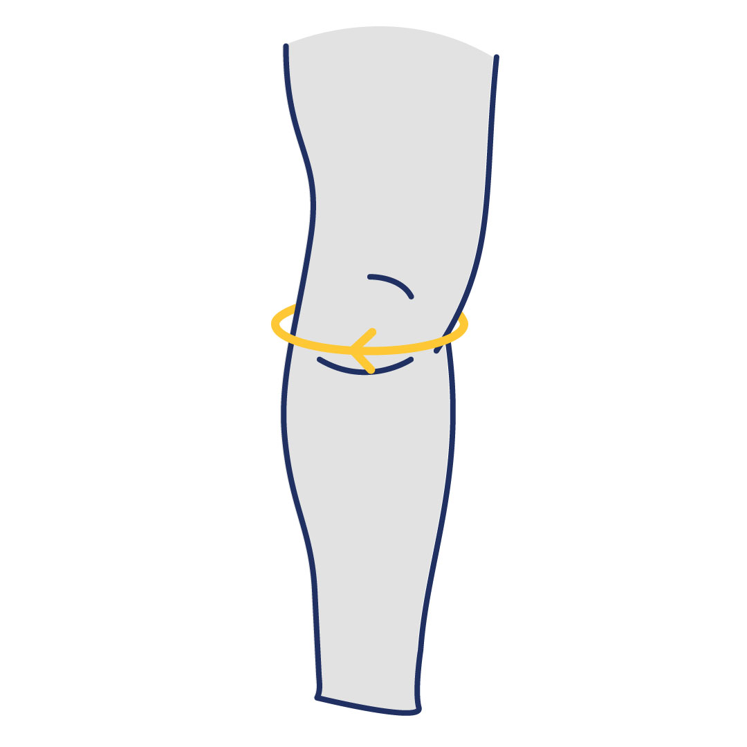 knee measurement diagram