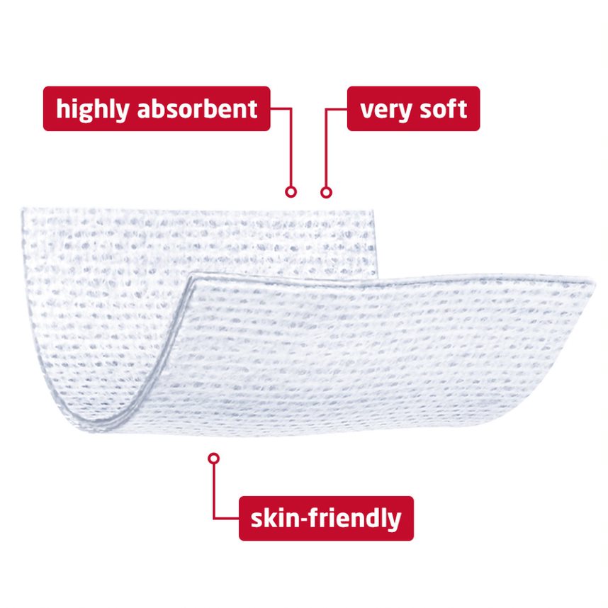 Image describing key benefits and features of Leukoplast soft plasters