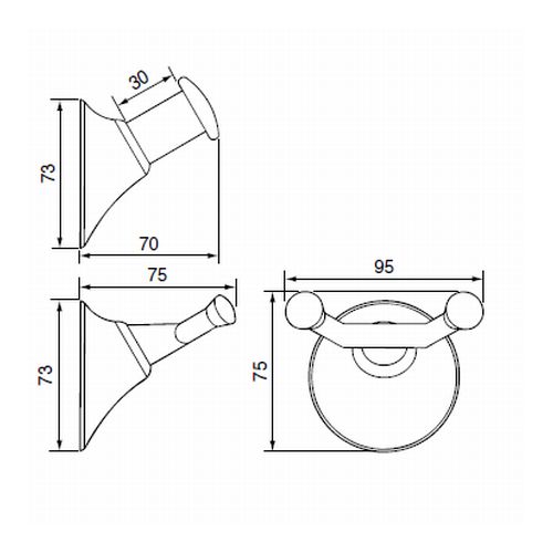 Linido Mounted Robe Hook | Health and Care