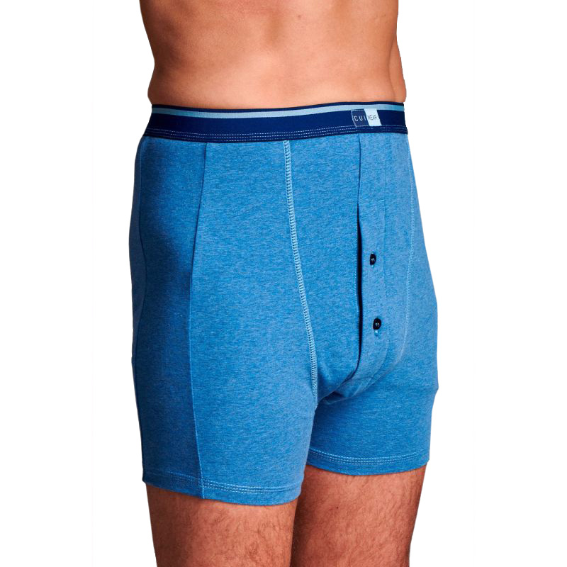 CUI Men's Denim Ostomy Twin Pocket Trunks