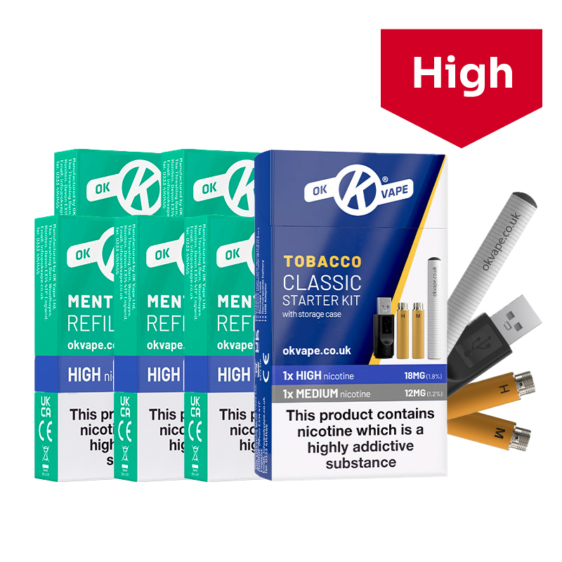 ok vape refills OK Vape Cigalike Refills x 5 Packs (25 Refills) TEN MOTIVES COMPATIBLE –  vape2stop main image 0