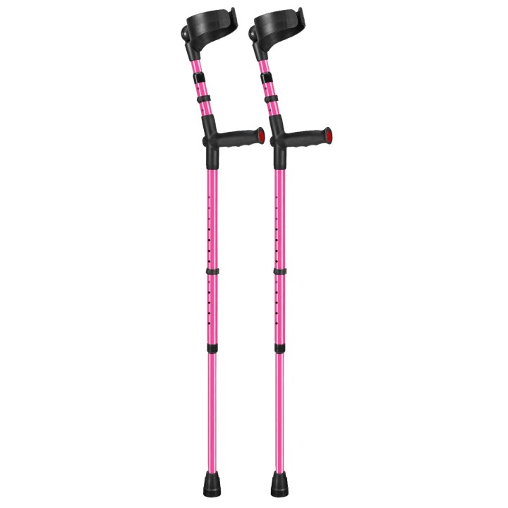 Ossenberg Pink SoftGrip Forearm Crutches Health and Care