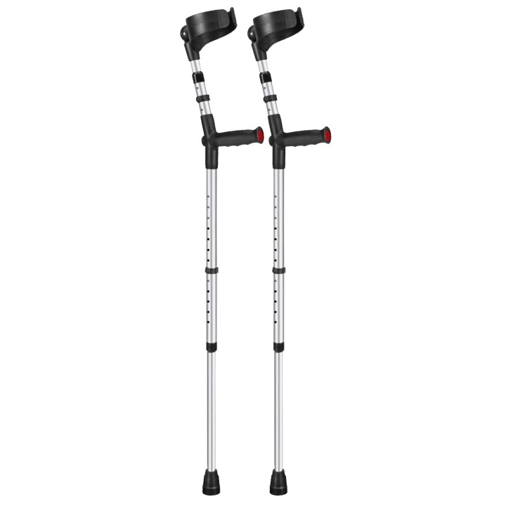 Ossenberg Silver SoftGrip Forearm Crutches Health and Care