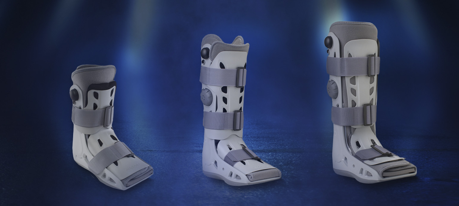 Walker boots allow you to stay mobile while stabilising the foot and ankle