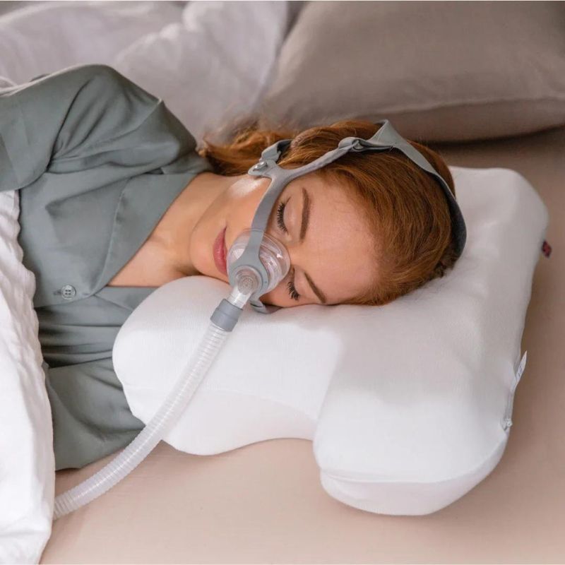Elviros cervical neck cpap pillow for sleeping ergonomic adjustable