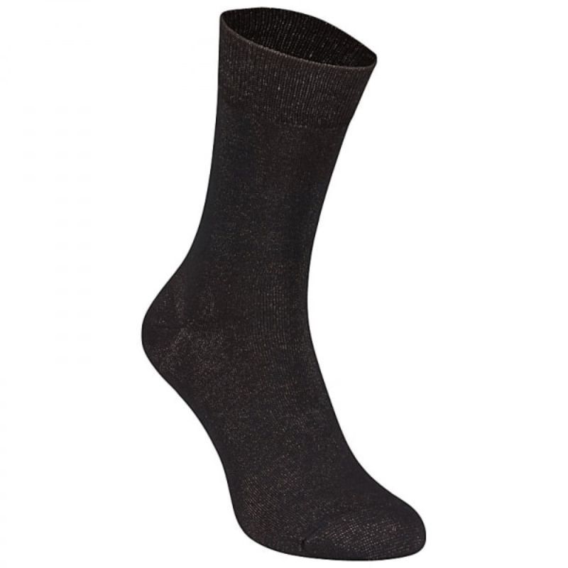 Insulating Silver Socks w/o Cuffs (Black) | Health and Care