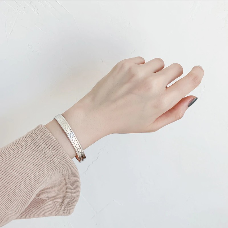 Silver plated copper bracelet clearance