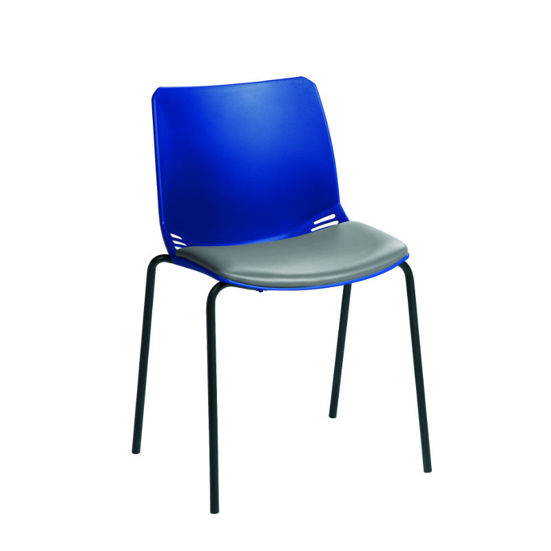 Sunflower Medical Blue Neptune Visitor Chair with Grey Vinyl