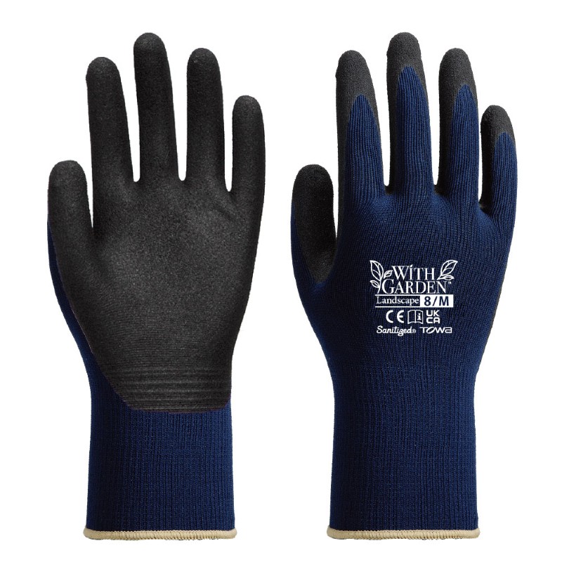 Towa WithGarden Navy Gardening Gloves Health and Care