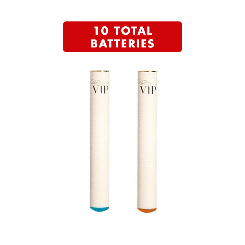 Vip E Cig Orange Blue Tip Batteries 10 Pack Health And Care