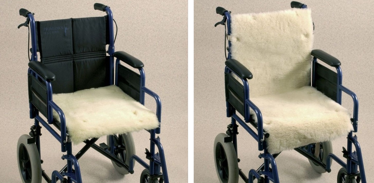 Both Style Variations of the Wheelchair Seat Fleece