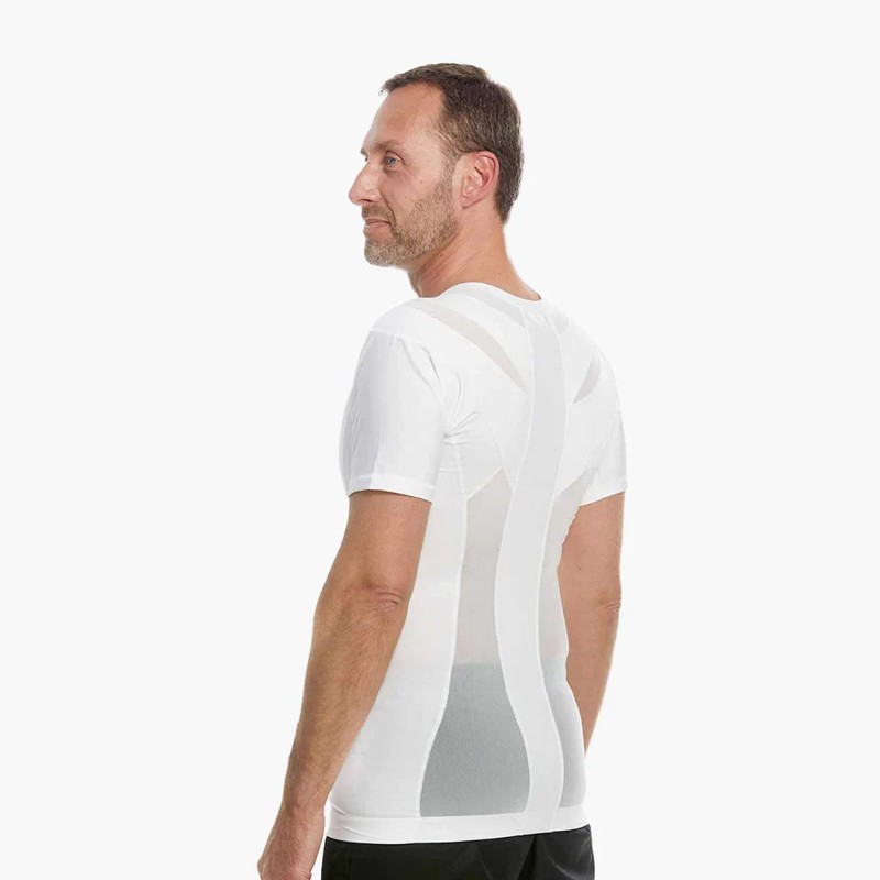 Active Posture Men's Posture Shirt (White) Health and Care