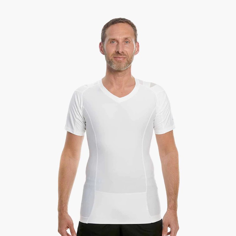 Active Posture Men's Posture Shirt (White) | Health and Care