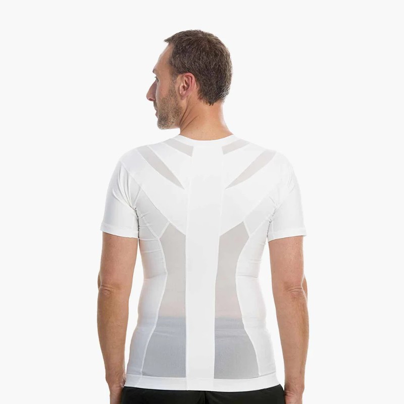 Active Posture Men's Posture Shirt (White) | Health and Care