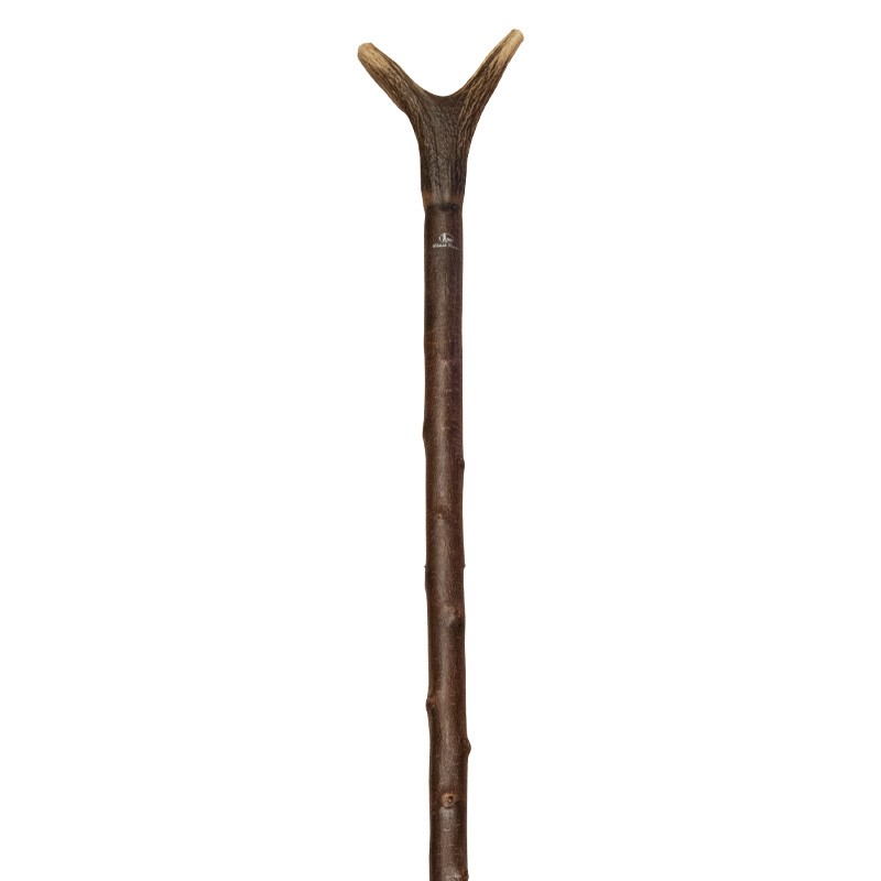 Antler Thumbstick Handle Blackthorn Walking Stick Health and Care