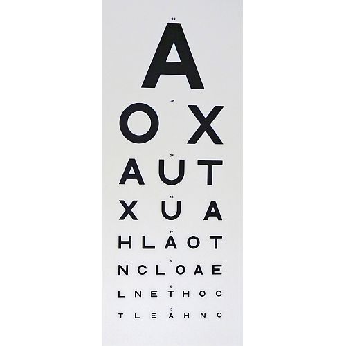 Eye Test Letter Chart