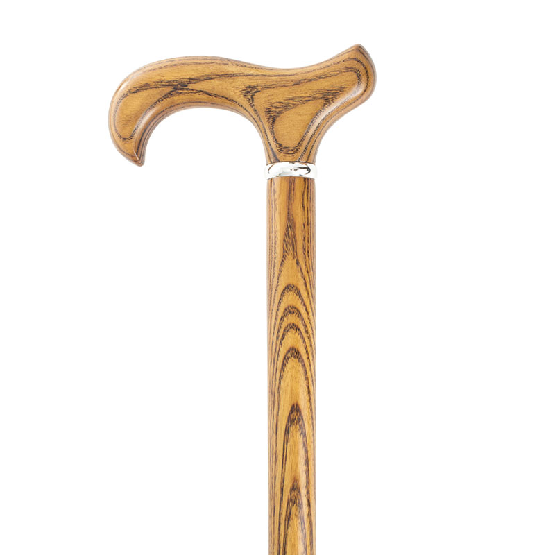 Ash Brown Derby Handle Dress Walking Stick | Health and Care