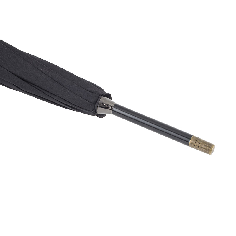 Black Gents' Canopy Umbrella with Bamboo Handle Health and Care