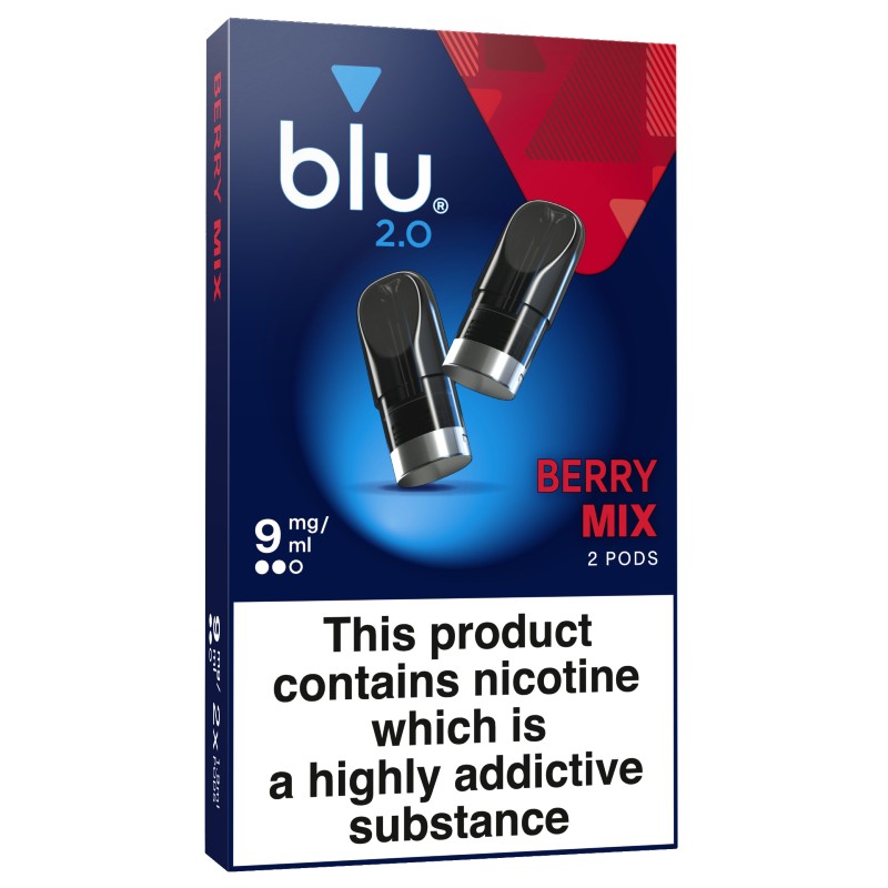Blu 2.0 Berry Mix Liquidpods (9mg) Health and Care