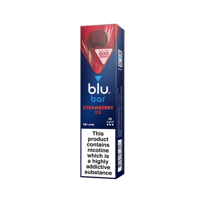 BluBar Strawberry Ice Disposable Vape 20mg Health and Care