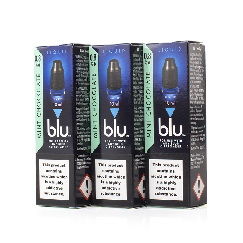 Blu Pro Mint Chocolate ELiquid (Pack of Three) Health and Care