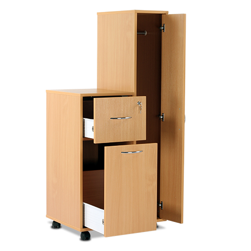Bristol Maid Beech Compact Bedside Cabinet With Right Hand