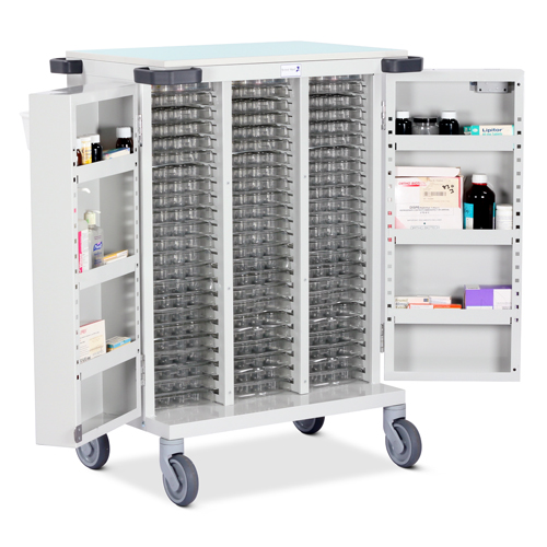 Bristol Maid Biodose and Multimeds Dosage Trolley with Double Door and