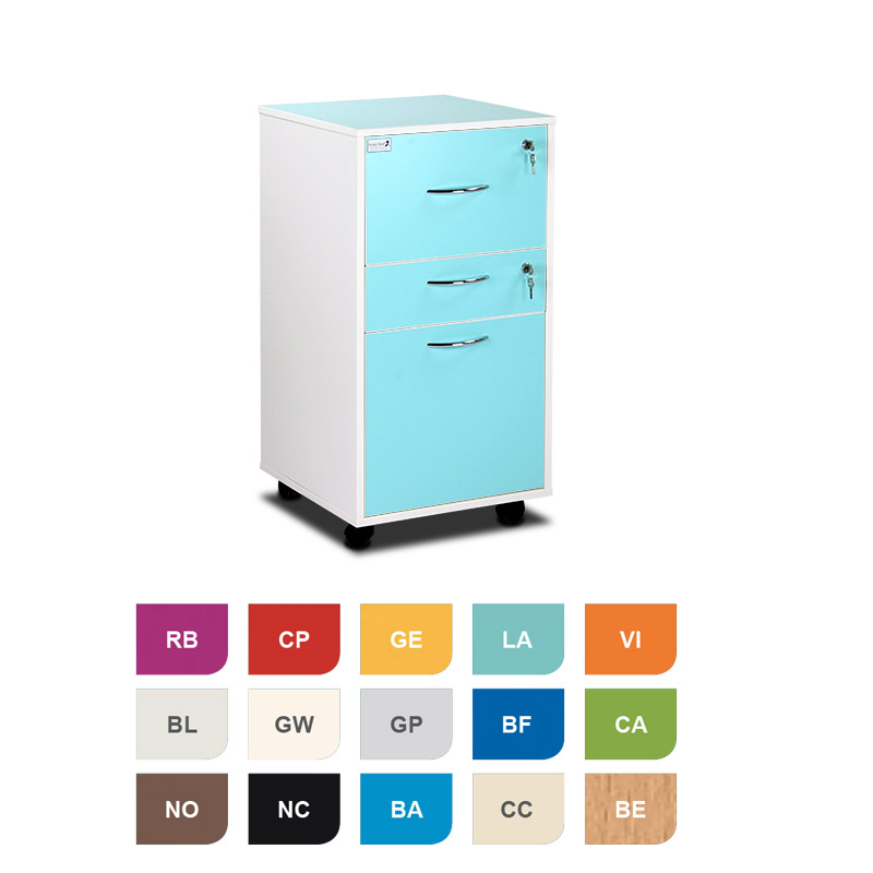 Bristol Maid Two-Tone Bedside Cabinet (Two Drawers) | Health and Care