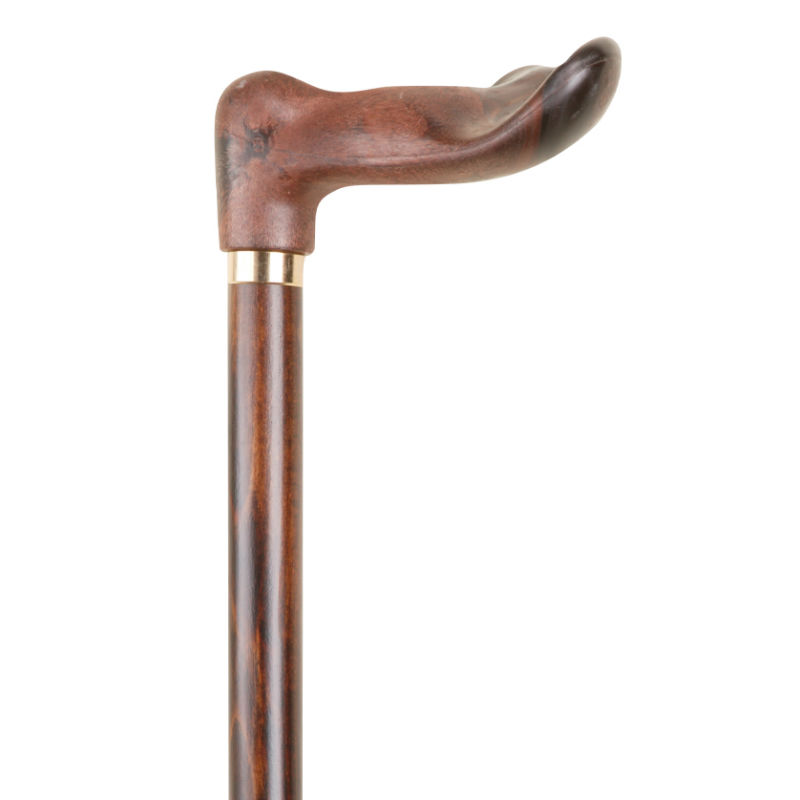 Anatomical WoodEffect Hardwood Walking Stick Health and Care