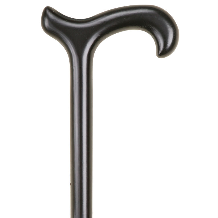 Black Derby Handle Wooden Walking Stick Health and Care