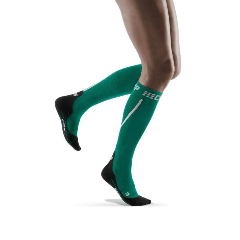 CEP Green Women's Winter Run Compression Socks Health and Care