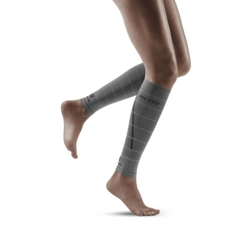 CEP Women's Grey Reflective Compression Sleeves Health and Care