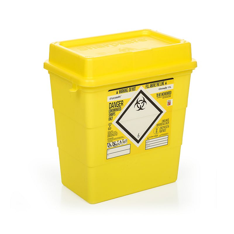 Clinisafe 8.5 Litre Infectious Clinical Waste Yellow Bin (Pack of 20)