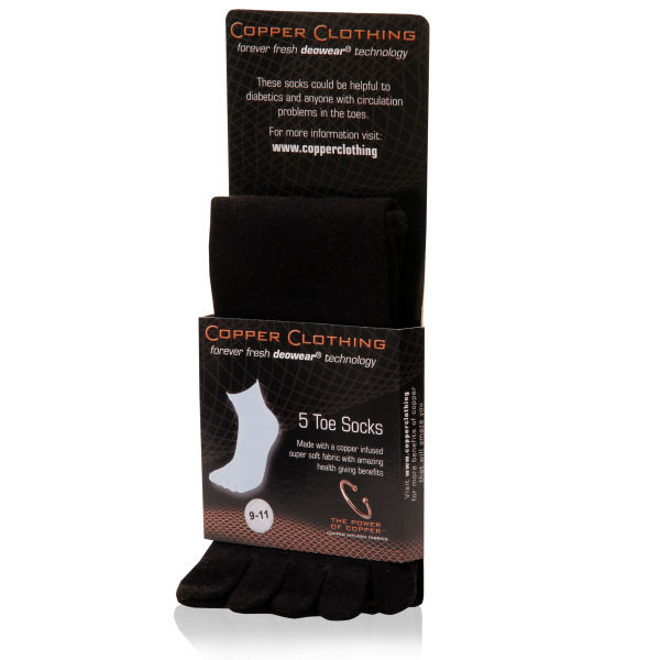 Five Toe Warming Copper Socks Health and Care
