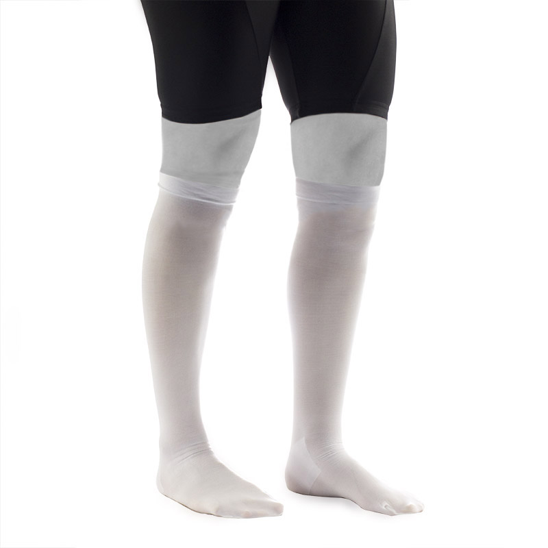 FITLEGS Anti-Embolism Grip Thigh Stockings 