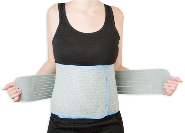 To adjust the tension of your binder, simply tighten or loosen the elasticated waistbands on either side How tight is the Deep Abdominal Binder?