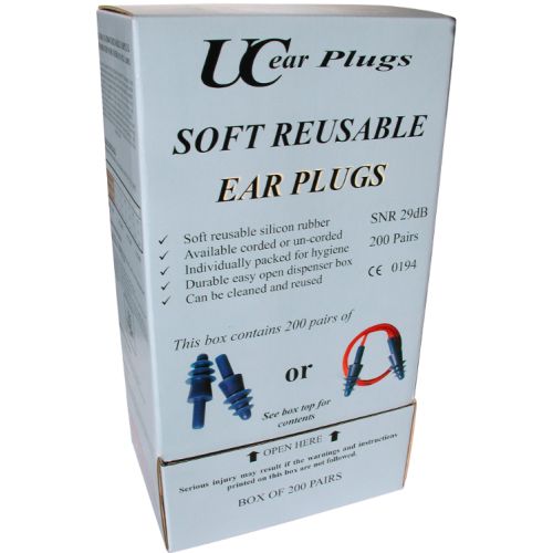 Reusable Corded Soft Earplug Dispenser Box | Health and Care