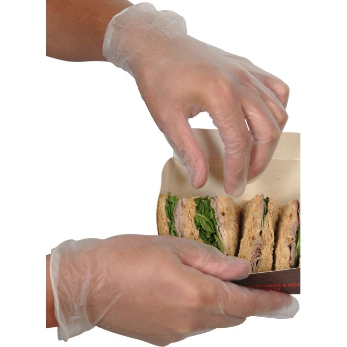 Disposable Powdered Vinyl Gloves Health and Care