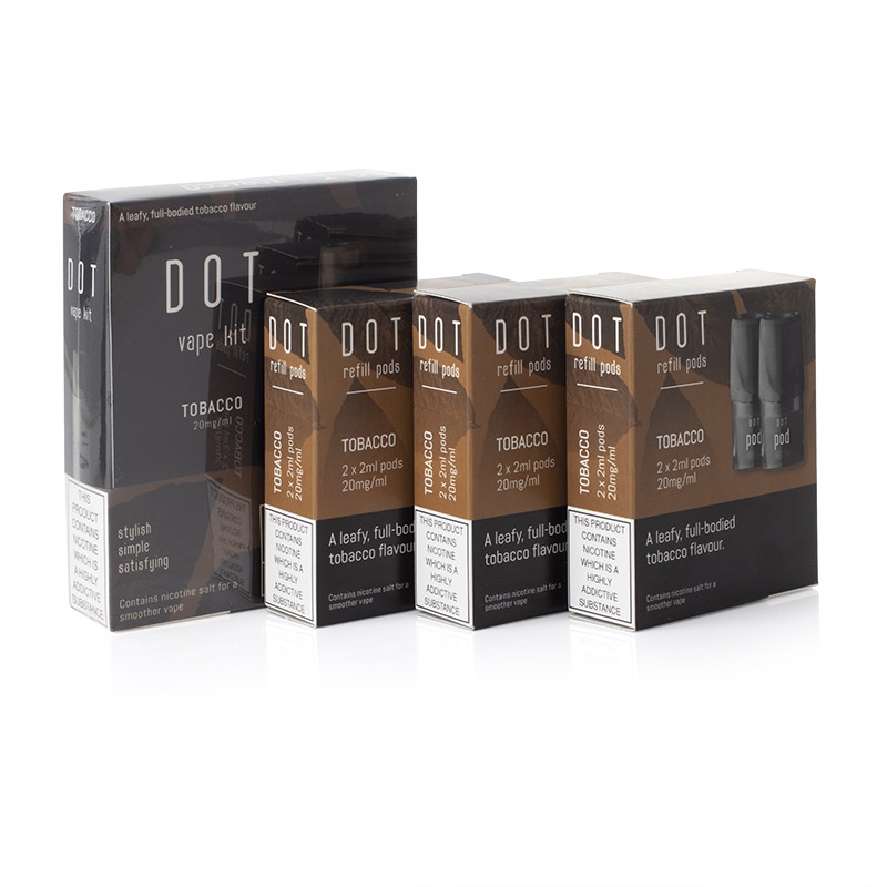 DOT Tobacco Vape Kit and Refill Combination Pack Health and Care